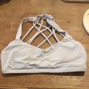 Lululemon Size 4 white sports bra